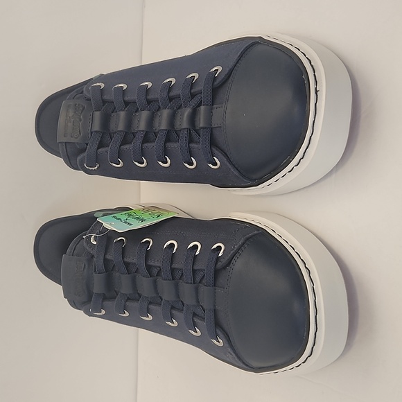 Skechers Snoop Dog Men's Dark Blue And White Sneakers with Green Accents - Picture 2 of 11